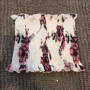 Rose tube top